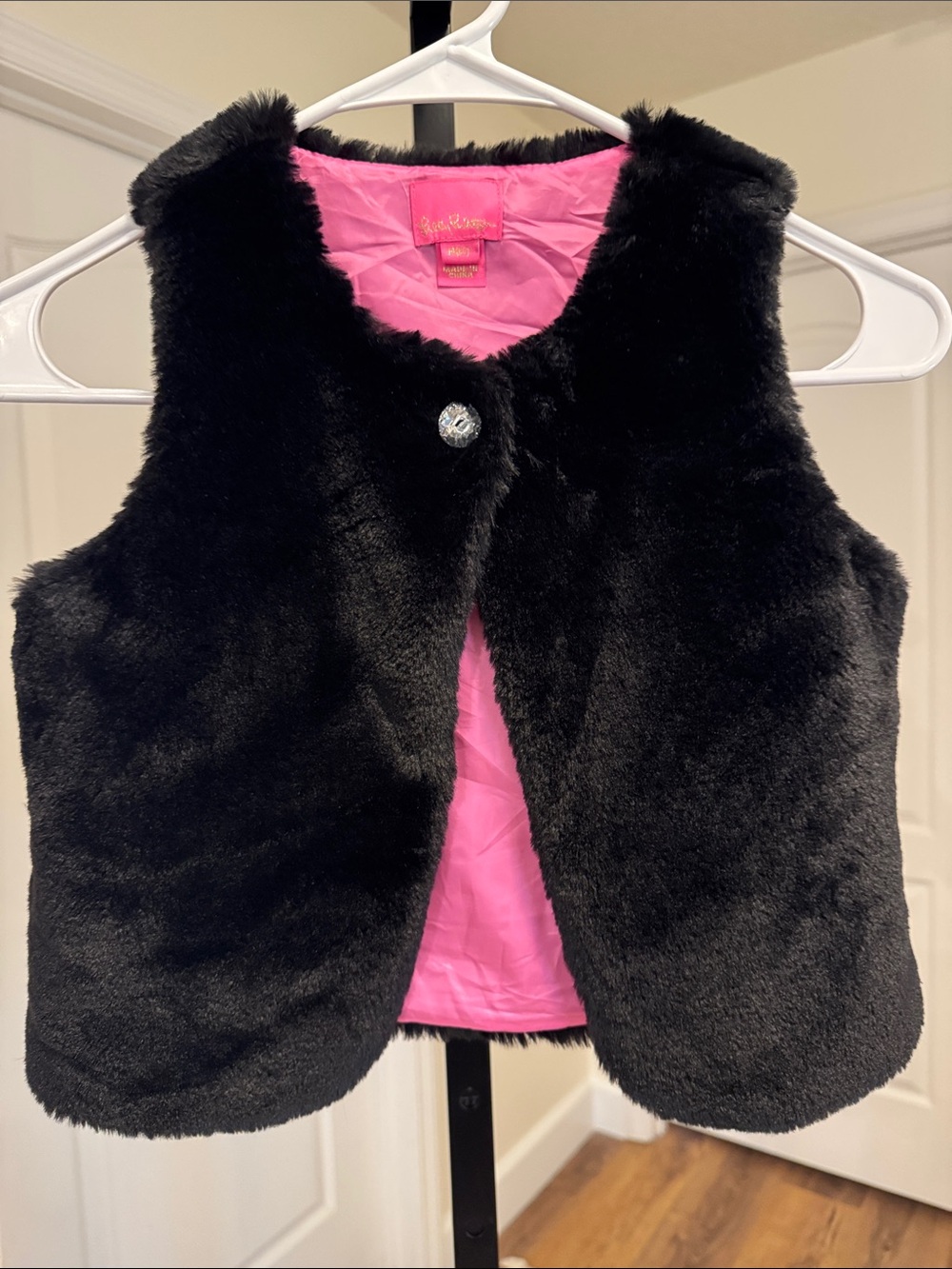 Lilly Pulitzer Winston Fur Vest - Size M(6/7)